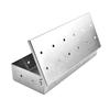 Zibo Barbacoa Acero Inoxidable Caja de Humo Caja de Tocino Herramientas para Barbacoa al Aire Libre Caja de Madera de Frutal Caja de Fósforos para Barbacoa