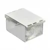 Caja de almacenamiento transparente de pared, cajón colgante, estante compartimentado para cosméticos y gomas para el cabello, caja de almacenamiento para baño y mesita de noche