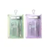Ueno Lamela Belleza Manicura Set de 5 Piezas Cortauñas de Acero Inoxidable Pinza para Orejas Cejas Sy553