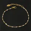 Collar de cuentas de gota de aceite de colores para mujer, estilo europeo y americano Dopamine Color, cadena para clavícula estilo bohemio simple, joyería