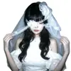 Máscara de Ojos de Encaje con Flor de Malla Blanca y Pedrería Gótica para Halloween Cosplay Novia Fantasma Accesorio de Diseño Versátil para Mujeres