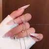 Colar com Pingente de Coração de Concha e Franja Estilo Ins para Mulheres, Corrente Clavicular de Aço Titânio de Luxo Leve Nicho de Alta Qualidade, Novo Acessório 2026