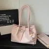 Bolsa Estilo Gentil Estilo Coreano para Mulheres, Novo Modelo 2026, Bolsa de Ombro Transversal Simples e Versátil, Bolsa de Compras Doce e Feminina
