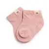 Meias de Bebê de Algodão Penteado de Agulha Dupla Nova para Primavera e Outono Meias de Bebê de Cor Doce Fresca Atacado W0038