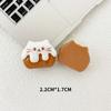 Galletas de Dibujos Animados Creativas Gatito de Chocolate Accesorios de Resina DIY Zapatos con Agujeros Zapatos Flor Carcasa para Teléfono Móvil Horquilla Mechón Adhesivo