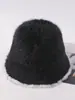 Chapéu de Pescador de Pelúcia Outono e Inverno para Mulheres, Espessado e Quente, Chapéu de Balde Liso com Proteção Facial de Pelo de Coelho, Estilo Coreano e Japonês, Chapéu de Pescador à Prova de Frio