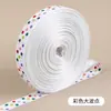 Flores de Cinta con Hilo de Puntos Lazo de Regalo Empaque Floristería Pastel Impresión por Transferencia de Calor Decoración Cinta DIY
