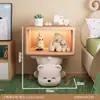 Mesa de Cabeceira Criativa Desenho Animado Quarto Infantil Mesa de Armazenamento de Cabeceira Luminária de Mesa Resina Moderna Acessórios Casuais para Casa