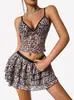 Amazon Transfronterizo 2026 Comercio Exterior Europeo y Americano Chica Atractiva Sexy Tirantes Espagueti Minifalda Falda Pastel Conjunto Corto de Dos Piezas Estilo de Moda