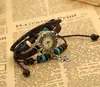 Nuevas joyas estilo dulce lindo joyas al por mayor lote mixto moda temperamento todo-partido pulsera de cuero reloj