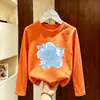 Camiseta de manga larga para niña 2026 nuevo modelo 100% algodón puro, ropa de otoño elegante y versátil para niñas, ropa casual para niños