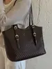 Yuezhi 2026 Verano Nuevo Modelo Bolso Tote de Cadena con Patrón de Diamantes, Estilo Cesta Vintage, Gran Capacidad, Bolso de Hombro de Moda para Mujer