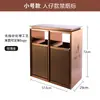 Cubos de Basura Clasificados de Acero Inoxidable para Exteriores al por Mayor para Centros Comerciales y Hoteles, Cubos de Basura de Gran Capacidad con Ceniceros para Saneamiento Exterior