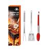 Nueva parrilla de acero inoxidable de Amazon, herramientas combinadas para barbacoa, traje para barbacoa al aire libre, traje para barbacoa