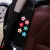 Linho Gelo Seda Capa de Ombro para Cinto de Segurança de Carro Alongada Desenho Animado Fofo Masculino e Feminino Decoração de Carro Conjunto de Decoração Interior