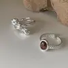 Anillo Minimalista con Lazo de Personalidad para Mujer Diseño Único Anillo Abierto de Moda Hip-Hop Anillo para Dedo Índice