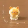 Figuras lindas y adorables de gatos siameses, perfectas para decoraciones DIY de casas de muñecas, adornos colgantes, paisajes en miniatura y pequeñas exhibiciones de escritorio