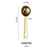 Cuchara medidora de acero inoxidable 304 transfronteriza 20 ml cuchara para granos de café condimento leche en polvo cuchara medidora cuantitativa cuchara medidora herramientas para hornear