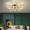 Lámpara de Sala de Estar Nórdica Araña Simple Moderna Personalidad Creativa Lujo Ligero Lámpara Principal para Comedor Dormitorio Celebridad de Internet Lámparas de Gama Alta