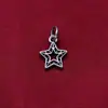 Accesorio de colgante de estrella de plata de ley S925, piezas de joyería de plata para pulseras, collares y joyería con cuentas DIY al por mayor