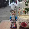 Adornos con Muñecas de Tela, Muñecas Miao, Nuevos Recuerdos, Muñecas Étnicas de Doble Pierna Especiales Hechas a Mano para Viajes
