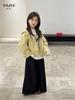 Ropa de Abrigo para Niñas Yojia Invierno 2025 Nuevo Estilo Plus Terciopelo Top con Capucha para Niñita Ropa de Invierno Cálida para Niños