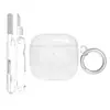 Adecuado para funda protectora AirPods Pro 3, funda transparente de doble capa tipo cubo de hielo para auriculares Apple de segunda generación, funda protectora AirPods