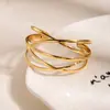 Pulsera de Alambre Metálico Abierto Multicapa Cruzada Europea y Americana para Mujer, Industria Pesada, Estilo Palacio Retro, Joyería de Mano Exagerada Personalizada para Mujeres