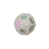 Fuente Transfronteriza Cristal Blanco Natural Poliedro Mesa Juego Dungeons and Dragons Dados Z07 Juego de Chapado
