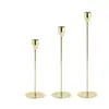 Candelabros de Hierro Chapados en Oro Estilo Europeo Más Vendidos de Amazon, Decoraciones de Boda, Candelabros Metálicos para Mesa de Comedor de Hotel, Candelabros
