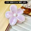 Nuevo Clip para el Cabello de Flor Contrastante con Patrón de Mármol Transfronterizo para Mujer Pinza de Tiburón para el Cabello Clip para el Cabello Semi-Recogido Venta al por Mayor de Fábrica