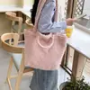 Linda Bolso de Hombro de Peluche Rosa Suave Ceroso para Mujer Ins Nuevo 2025 Bolso Grande de Hombro Cruzado