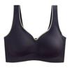 Lencería de Látex Tailandés para Mujer, Sujetador de Espalda Push-up Engrosado, Senos Secundarios, Colección Anticaída, Sujetador Unisex Sin Costuras para Mujer