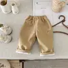Pantalones Largos de Dibujos Animados para Niños 2026 Nuevos Pantalones Versátiles y Elegantes para Niños y Niñas Pantalones Casuales de Bebé de Moda Pantalones Rectos Engrosados
