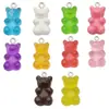 Accesorios de Oso de Resina Transparente de Colores Dulces Materiales para Pulsera Pendientes Collar Llavero Colgante Hechos a Mano DIY