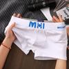 Roupa Íntima Masculina Cor Sólida Algodão Boxer Shorts de Quatro Cantos para Meninos Adolescentes e Estudantes Shorts Personalizados da Moda para Cabelo
