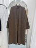 Cárdigan largo por lotes transfronterizo Otoño e Invierno Nuevo estilo coreano Holgado Perezoso Abrigo grande para mujer, Ropa exterior extralarga suave y cómoda