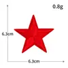 Sello de Bordado por Computadora Estrella de Cinco Puntas Transfronterizo de Comercio Exterior Parche de Tela Bordado con Hilo Dorado y Plateado Parche Decorativo para Ropa Chaqueta Insignia