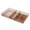 A2804 Caja de Almacenamiento con Cajones Caja Divisoria de Cocina Plástico Transparente Japonés Clasificación Gabinete de Vajilla Gabinete de Cosméticos Acabado