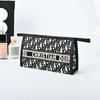 Bolsa de Cosméticos Personalizada por el Fabricante, Bolsa de Aseo de PU de Alta Gama, Bolsa de Almacenamiento de Cosméticos tipo Cartera con Cremallera, Almacenamiento de Viaje para Hombres y Mujeres