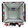 Veículo de transporte de cadeia de frio com placa azul e largura interna de 2,3 metros para exportação. Veículo Refrigerado Elétrico Puro de Nova Energia. 3. Novos descontos