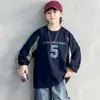 Ropa Infantil Ropa de Otoño para Niños Camiseta de Manga Larga 2026 Nuevo Estilo Niños Medianos y Grandes Estilo Primavera Otoño Ropa Interior de Otoño para Niños Marca de Moda t