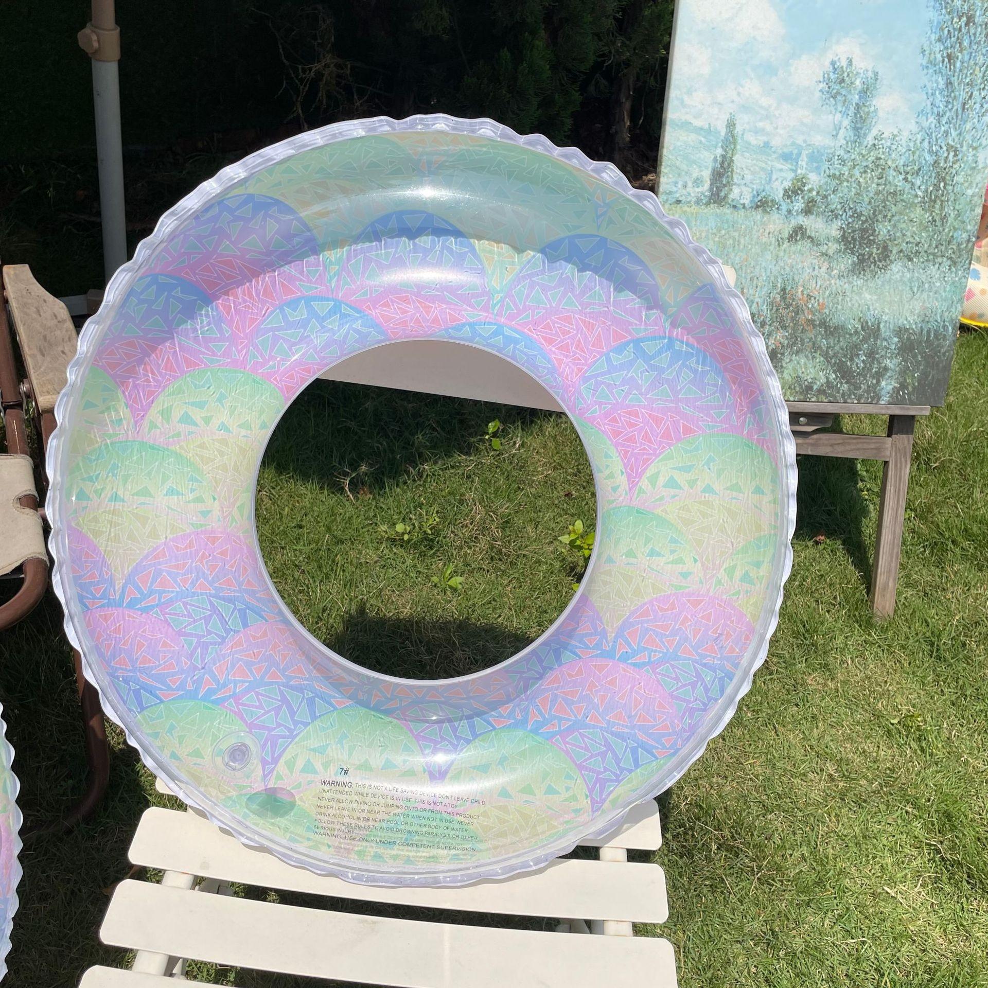 缤纷炫彩彩虹游泳圈4