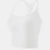 Nuevo Estilo Camiseta sin Mangas para Mujer con Almohadillas en el Pecho, Sujetador Deportivo a Prueba de Impactos, Camiseta sin Mangas con Hermoso Diseño en la Espalda, Cómoda y Transpirable, Se Puede Usar por Fuera, Camiseta sin Mangas para Mujer
