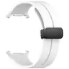 Para Samsung Galaxy Watch7 Ultra Pulseira de Relógio de Silicone Ultra47MM Ranhura Fivela Magnética Pulseira de Pulso