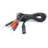 Cable conector de aguja de electrodo personalizado Doble orificio 2.0 Terminal de tubo redondo Par Aguja de electrodo 2.0 * 4 Accesorios para instrumento de fisioterapia