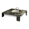 Mesa de centro de mármol natural de estilo italiano de alta gama y lujo ligero, mesa de centro cuadrada minimalista moderna italiana de diseñador para el hogar