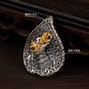 Xiangxu galvanoplastia étnico estilo antigo moda pingente de mão diamante diamante pilão incrustado outlet de fábrica