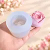 Molde de Silicone para Velas DIY e Aromaterapia em Formato de Tulipa e Rosa Realistas 3D