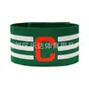Braçadeira de Futebol com Letra C e Velcro, Braçadeira de Três Listras para Crianças e Adultos, Adequada para Partidas de Futebol e Treinamento Esportivo, Braçadeira de Capitão com C
